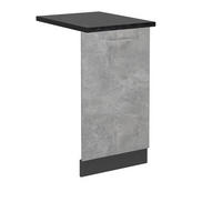 GESCHIRRSPÜLBLENDE R-Line Beton 45 cm , AP Anthrazit - Anthrazit/Grau, Holzwerkstoff (45/81.8/1.6cm) - Vicco