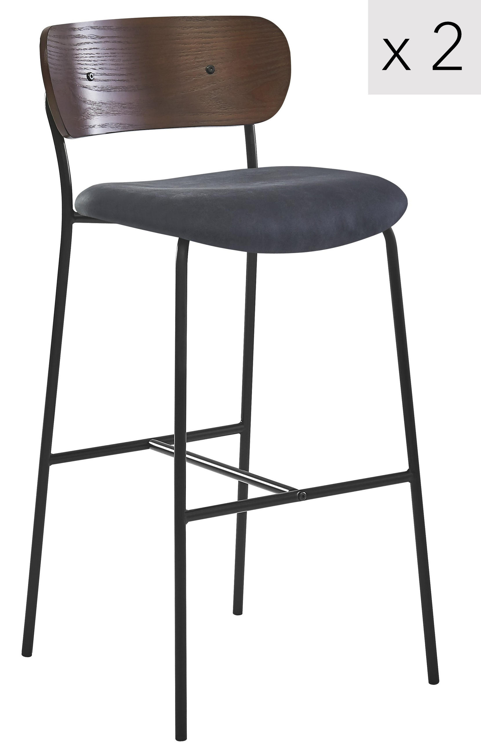 Nordlys Barhocker Schwarz 45.5x93.5x51.5 cm