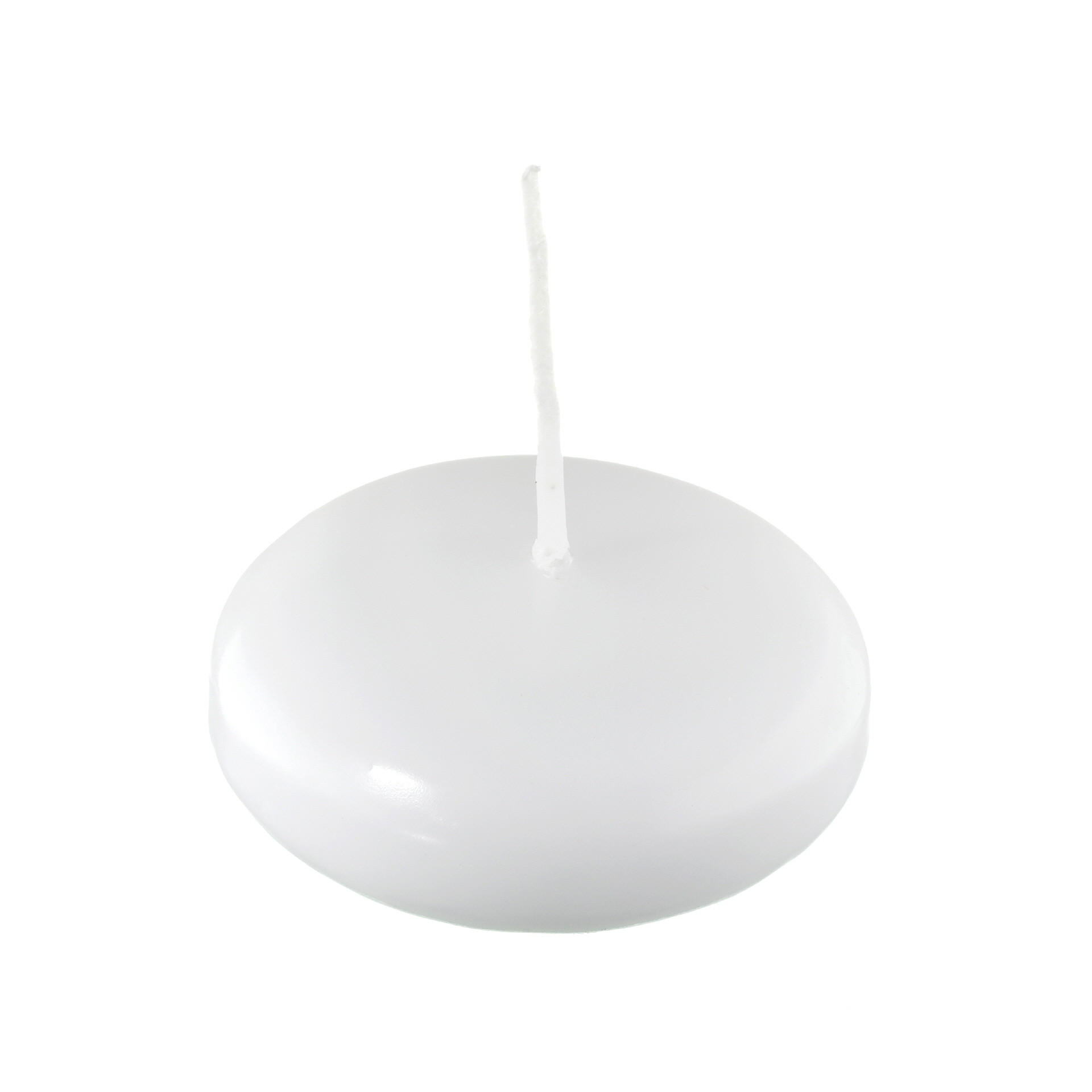 SCHWIMMKERZEN Weiß 26 x Ø 42 mm, 8 Stück - Weiß, Paraffin (4.2/2.6/2.6cm) - Kopschitz Kerzen