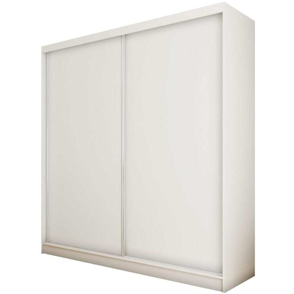 SCHWEBETÜRENSCHRANK Mario 200/216/61 weiß - Weiß, Holzwerkstoff (200/216/61cm) - Beautysofa