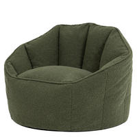 SITZSACK aus Boucle Sirena - Olivgrün, Textil (77/64/74cm) - icon