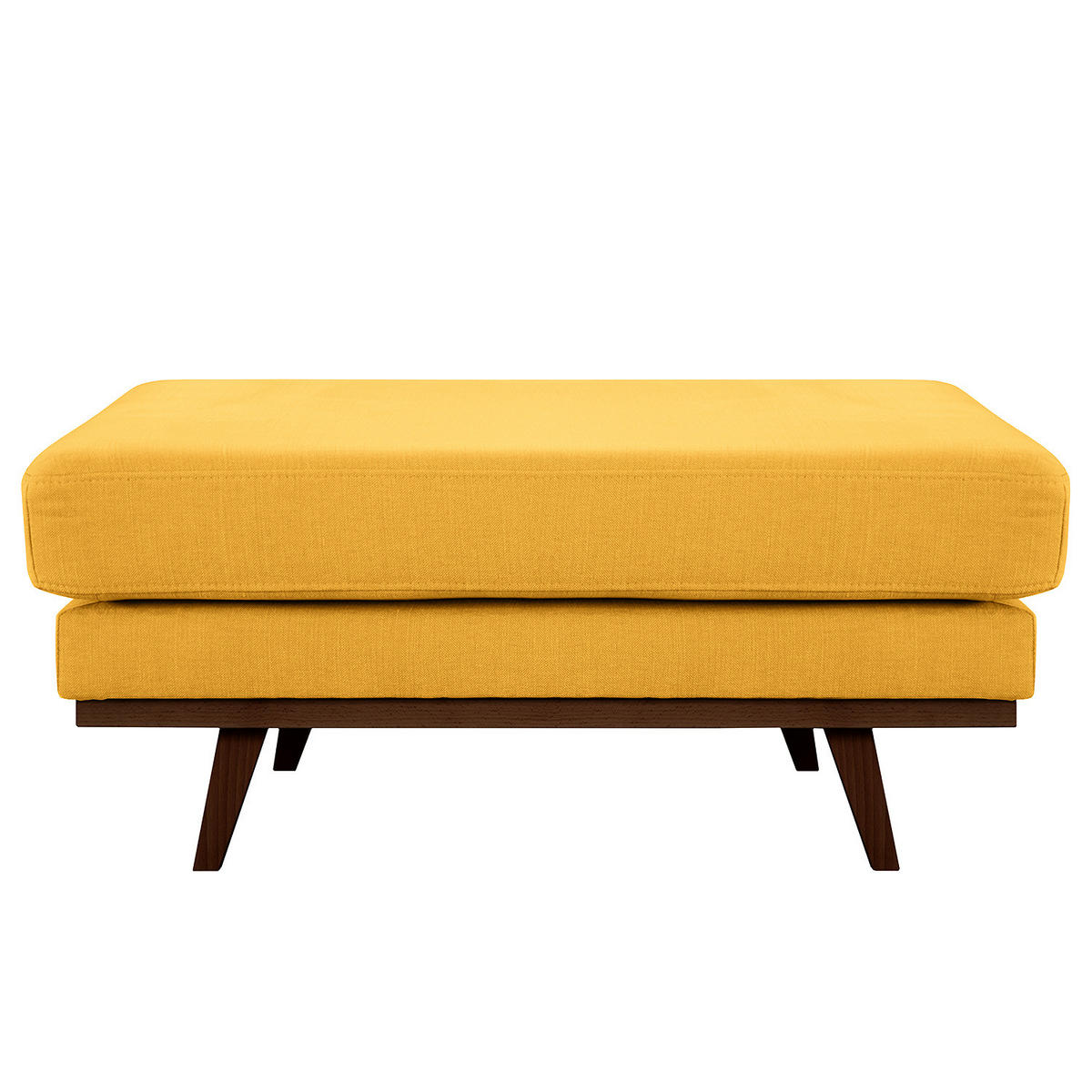 POLSTERHOCKER - Gelb/Buchefarben, Textil (85/43/60cm) - home24