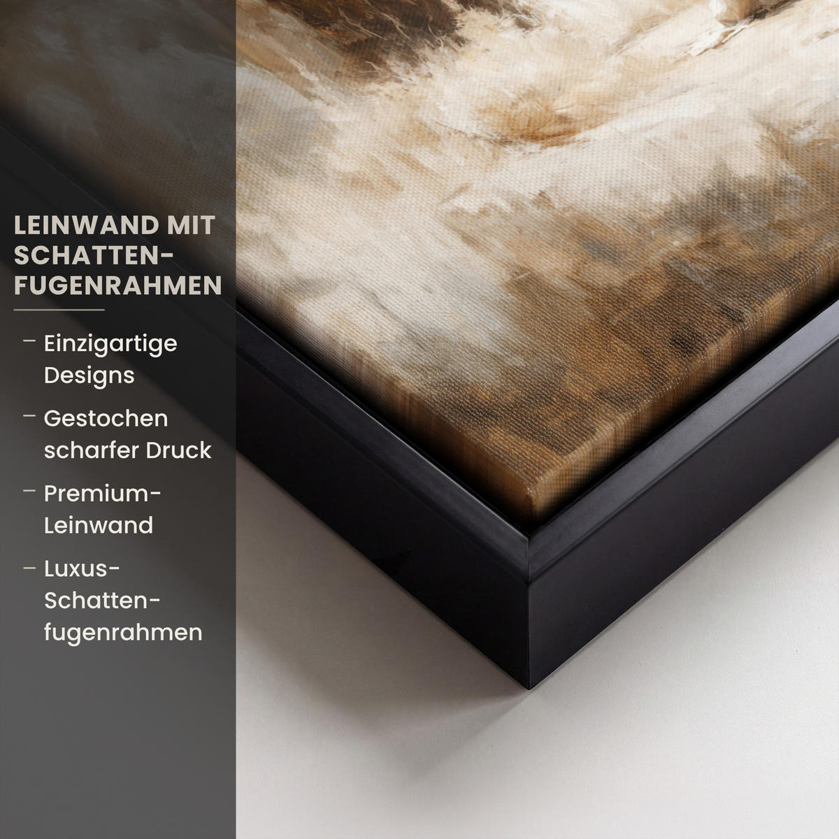 LEINWAND Bilder mit Rahmen - Jesus - Kniend - Waldlandschaft - Betend - 40x30 - Beige, Textil (40/30cm) - MuchoWow
