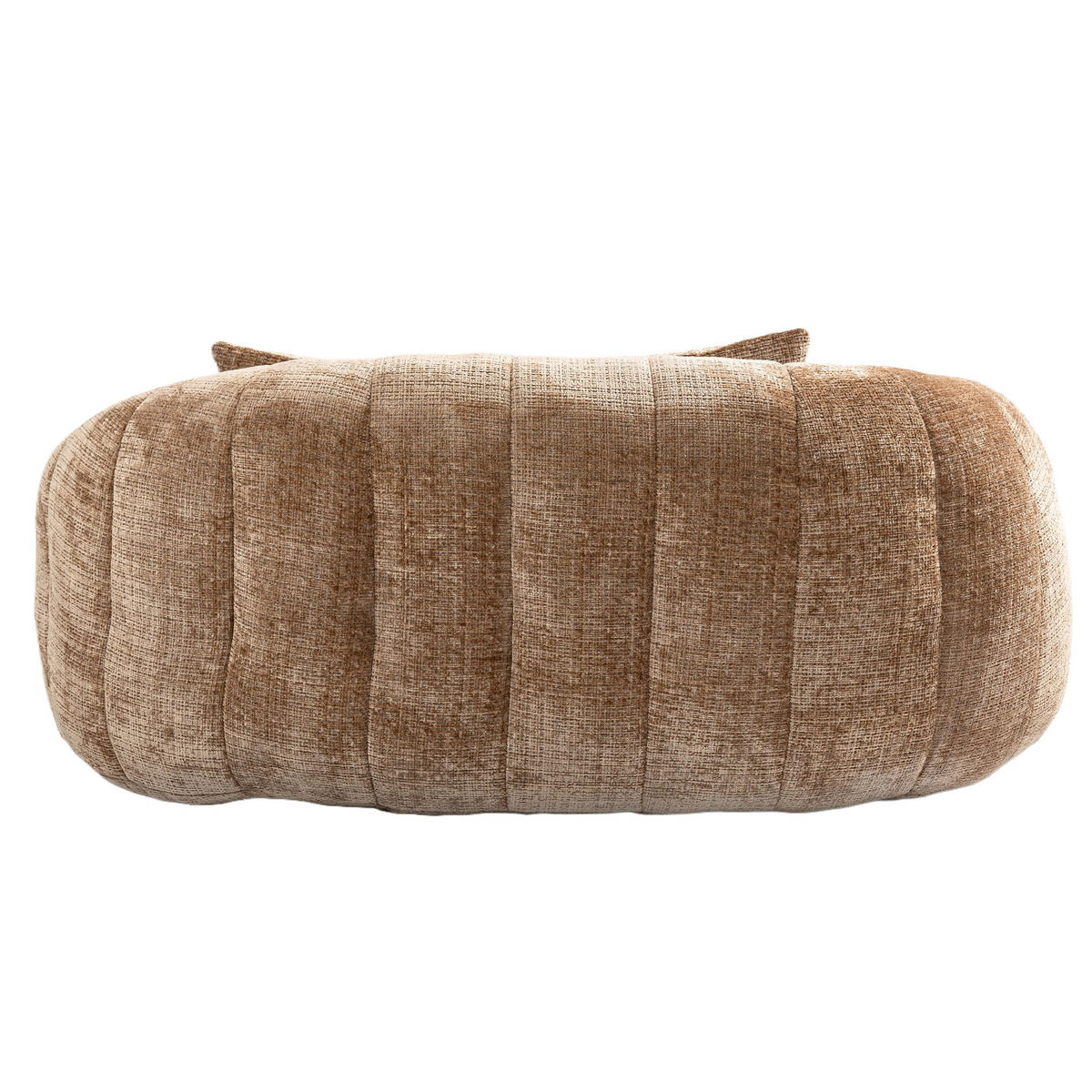 SITZSACK Chenille, Sofa mit 3 extra Kopfkissen,Braun - Braun, Textil (145/63/95cm) - LVHOM
