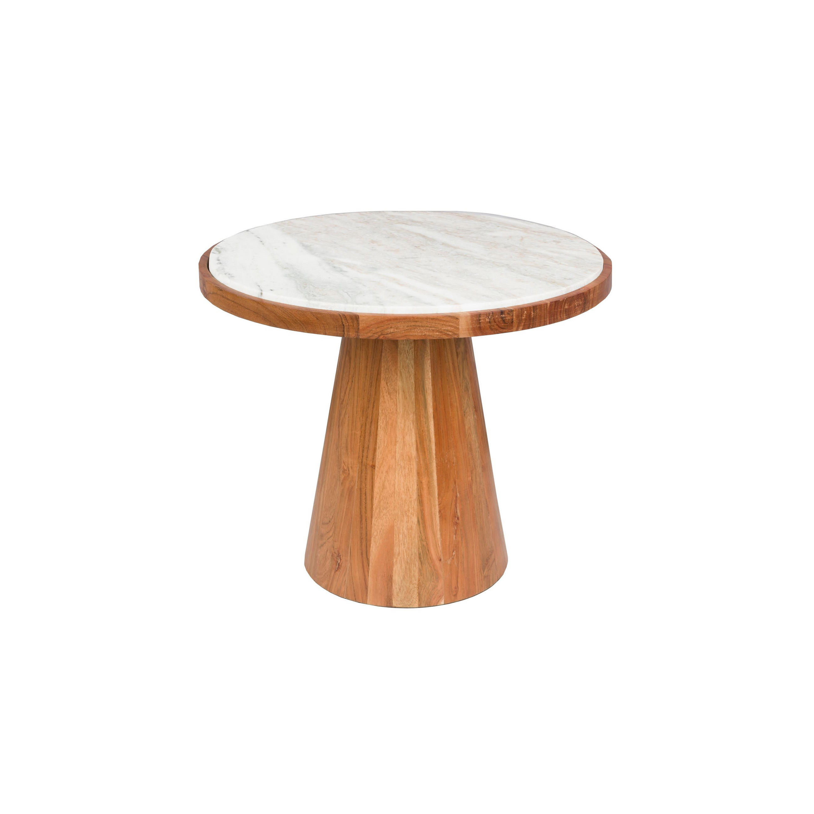 COUCHTISCH Mees Rund 50 cm - Braun, Holz (50/50/40cm) - Housecraft Living