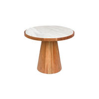 COUCHTISCH Mees Rund 50 cm - Braun, Holz (50/50/40cm) - Housecraft Living