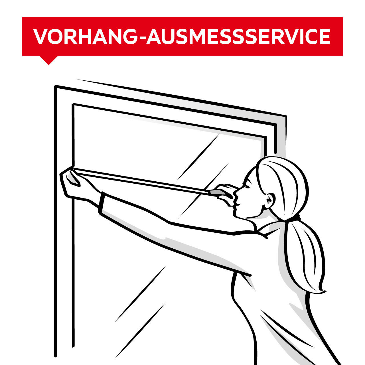 Vorhangausmessservice