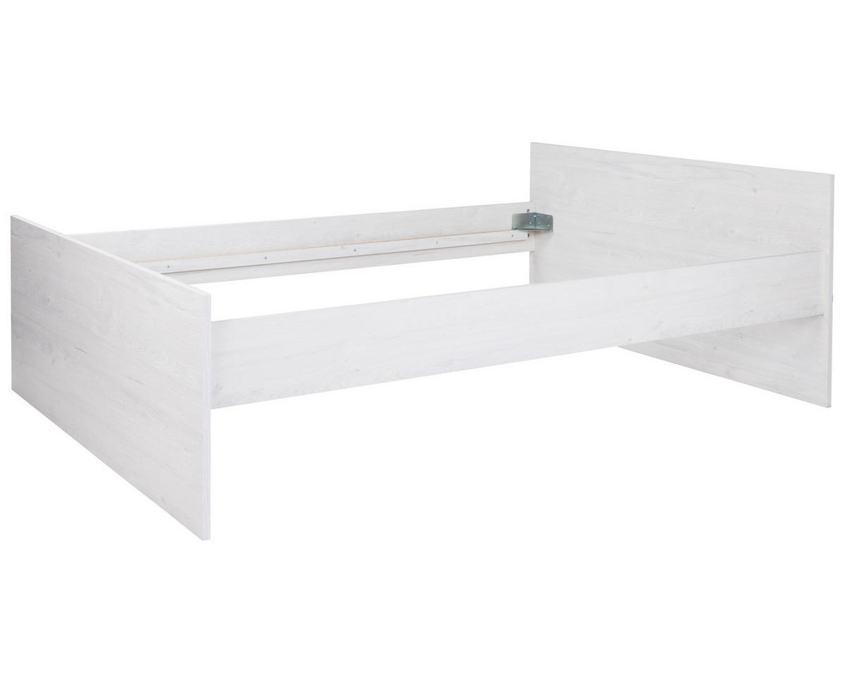 JUGENDBETT Mathea - Eichefarben, Holzwerkstoff/Metall (140/200cm) - arthur berndt