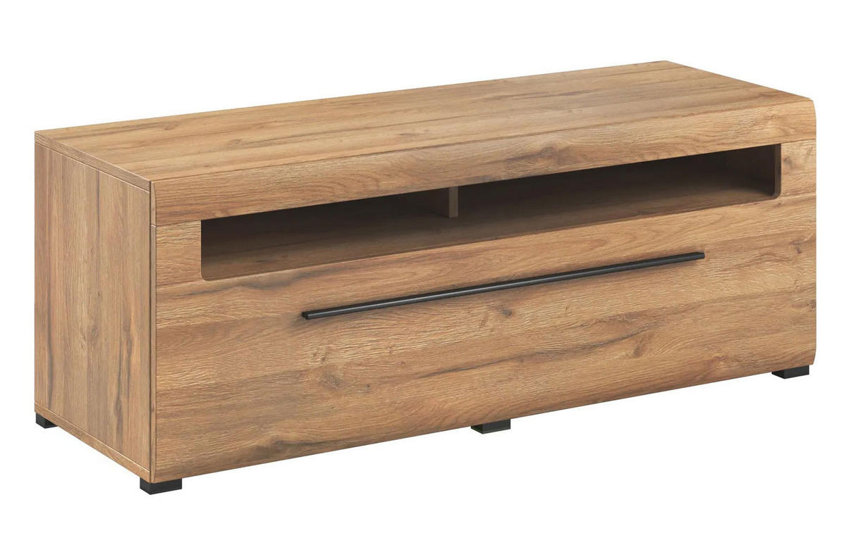 LOWBOARD Toro Eiche Grandson 140 / 50 / 52cm - Braun, Holz/Holzwerkstoff (140/52/50cm) - Feldmann-Wohnen