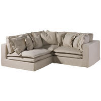 ECKSOFA 238x234x90 beige SYLT - Beige, Kunststoff (238/234cm) - Massivmoebel24