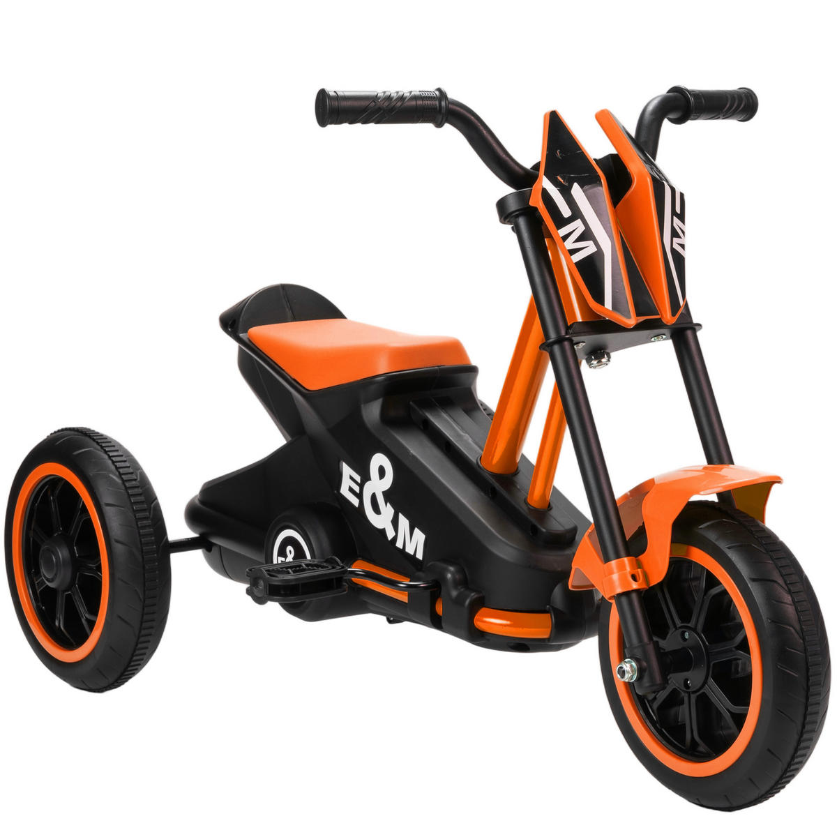 KINDERDREIRAD DE-10852 mit Pedalen für 18-36 Monate Orange - Orange, Metall (79/44/47cm) - ComfortXL