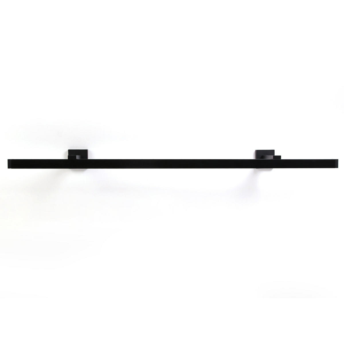 GARDINENSCHIENE 1-lauf Cube - Schwarz, Metall (60cm) - Deco-Raum