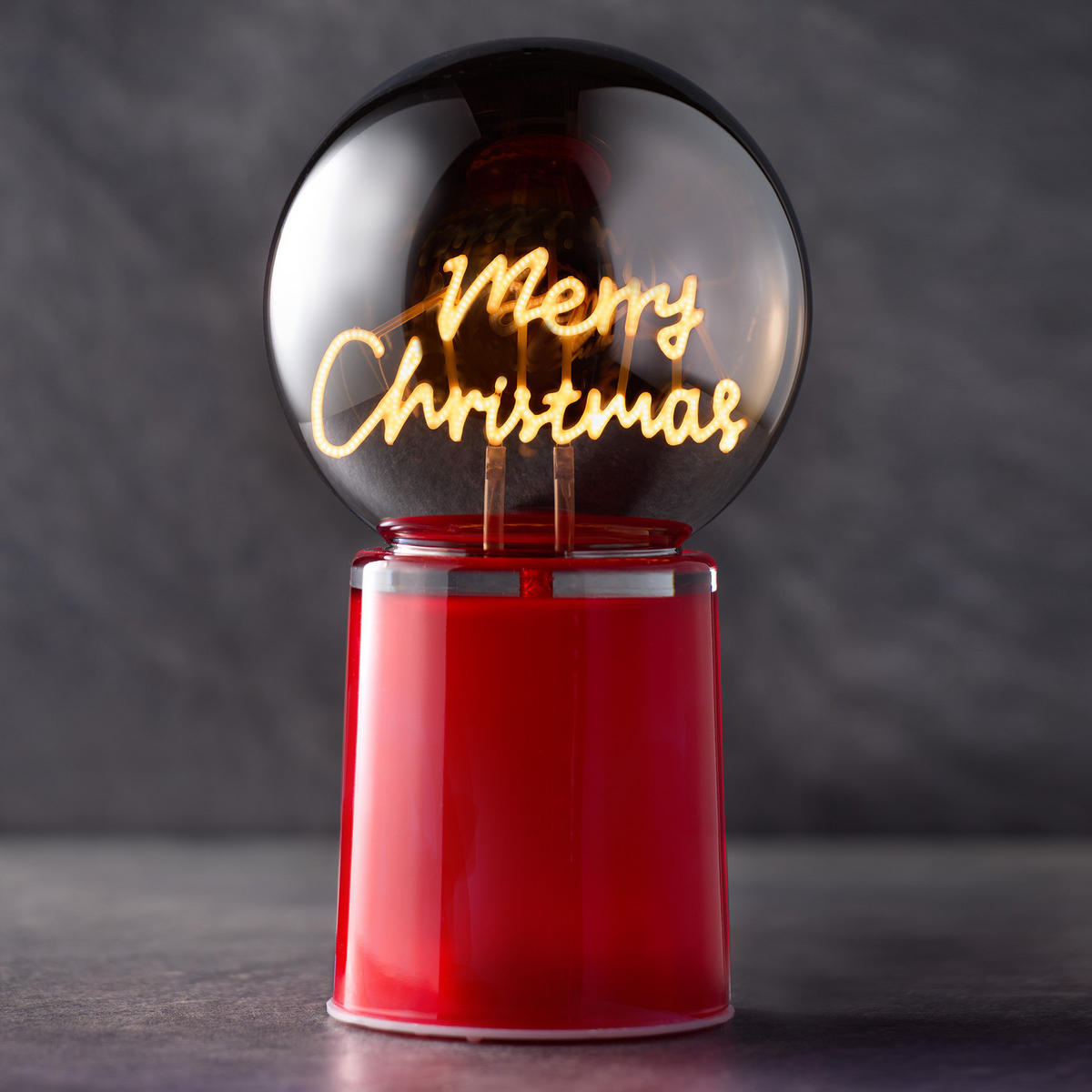 DEKO-KUGEL Glow Ball Merry Xmas - Rot, Glas (12/21/12cm) - Butlers
