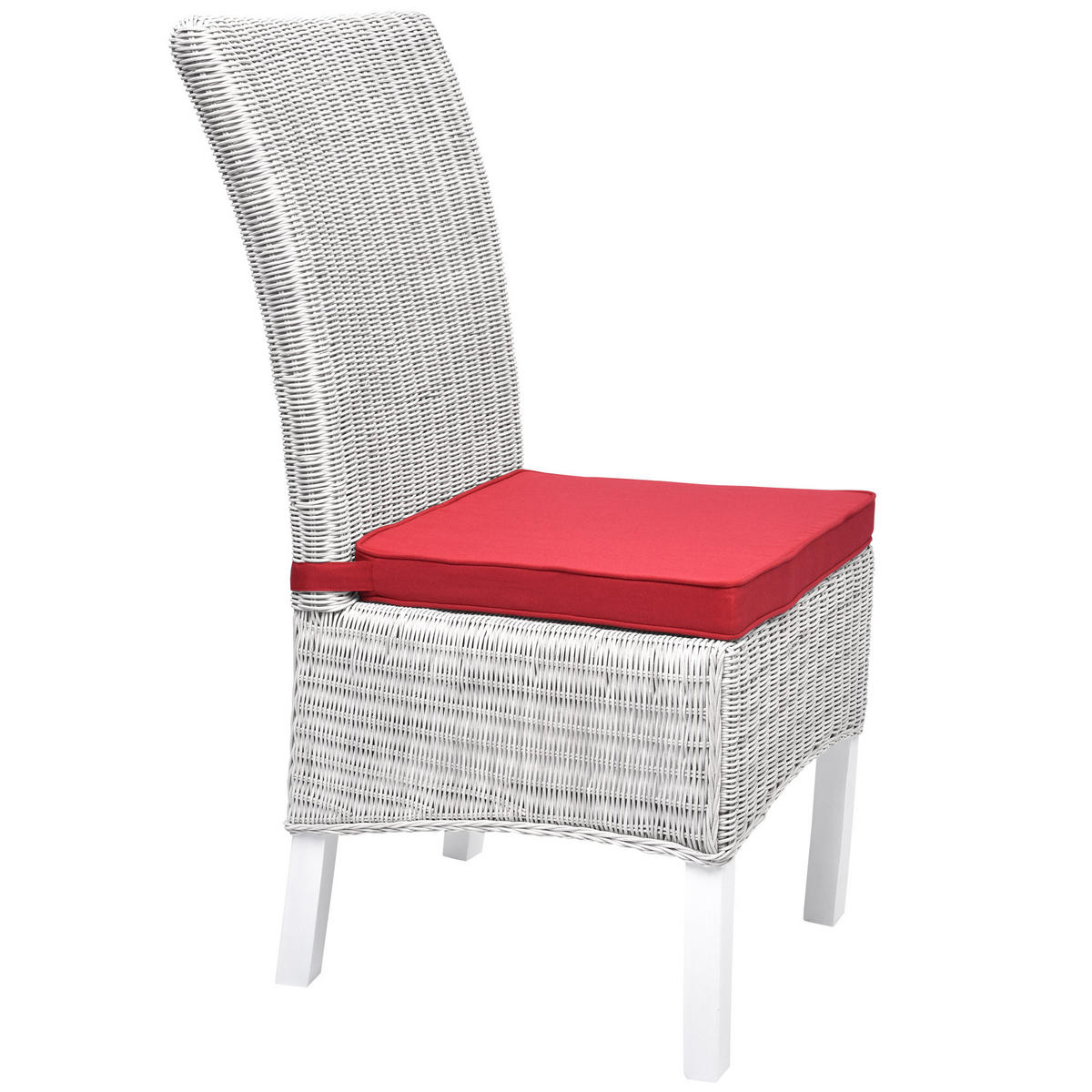 STUHLKISSEN Loft SK 45/40/5 cm Rot 4tlg - Rot, Textil (40/45cm) - Beautissu 