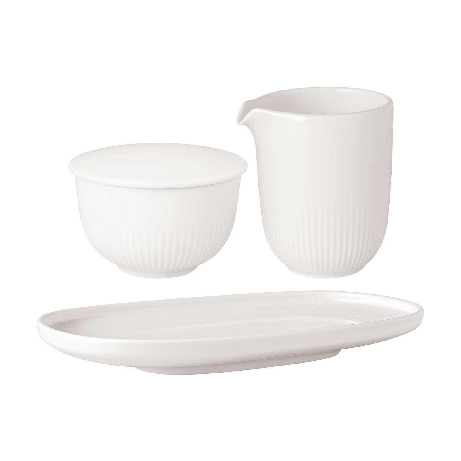 MILCH- UND ZUCKER-SET Afina weiß - Weiß, Keramik (1/1cm) - Villeroy & Boch