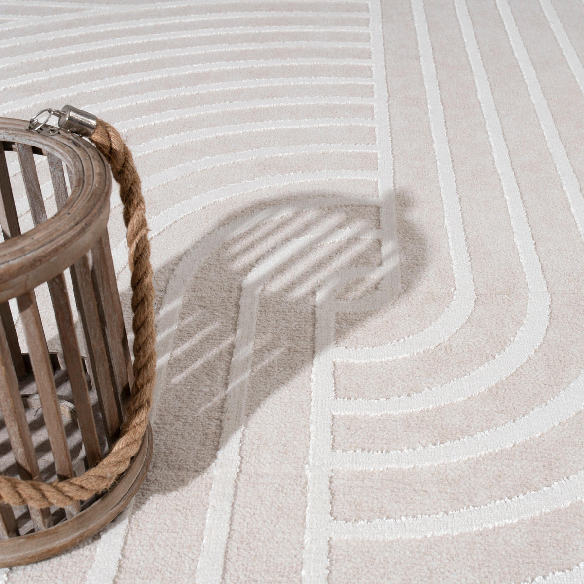 KURZFLORTEPPICH 230/320 cm Santorini 611 - Creme, Textil (230/320cm) - Paco Home