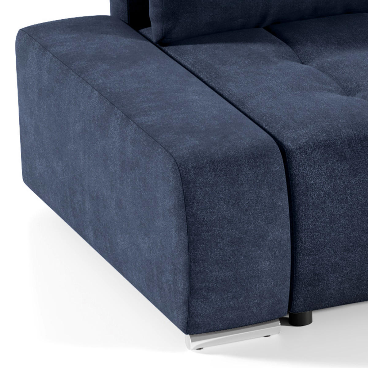 ECKSOFA Jonas 4 Sitzplätze Marineblau - Blau, Holzwerkstoff (265/185cm) - Petits-meubles