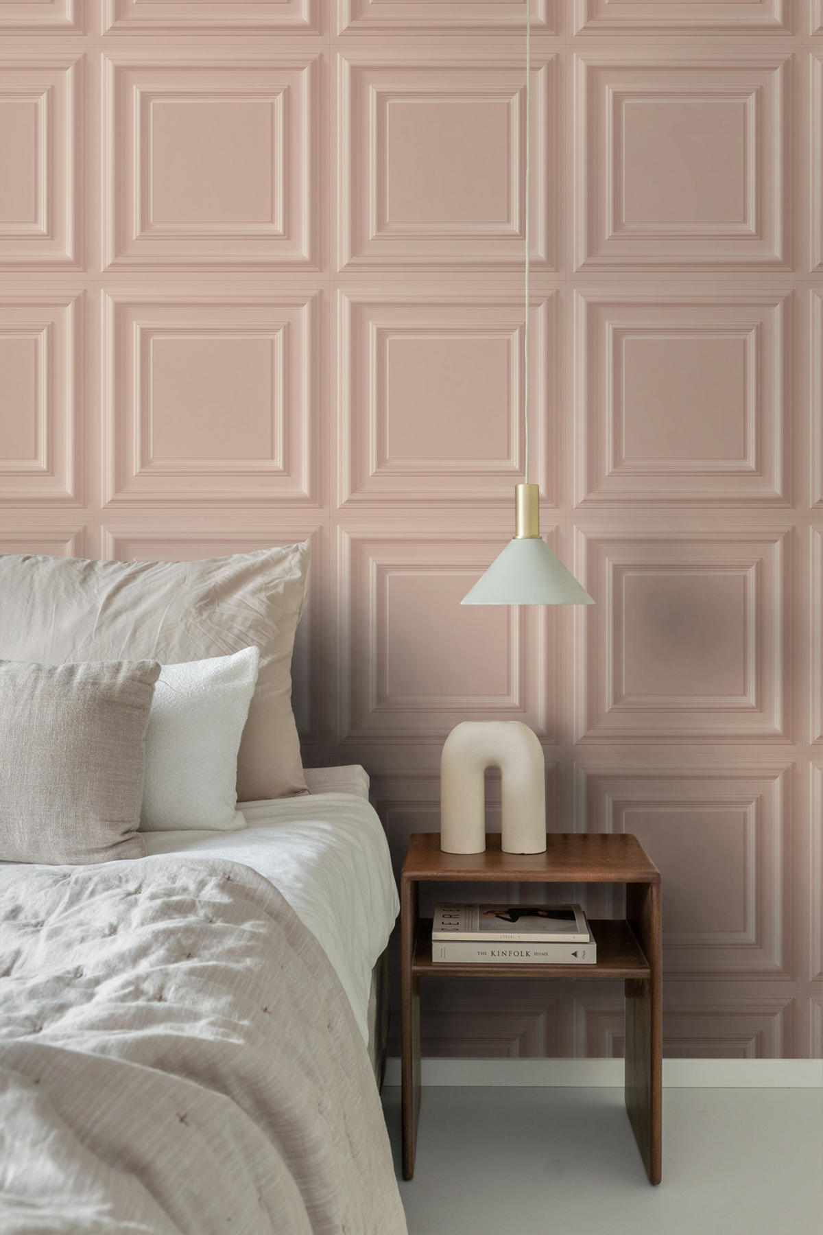 TAPETE Holzwandverkleidung 53 cm x 10.05 m - Pink, Papier (53/1000cm) - Origin Wallcoverings