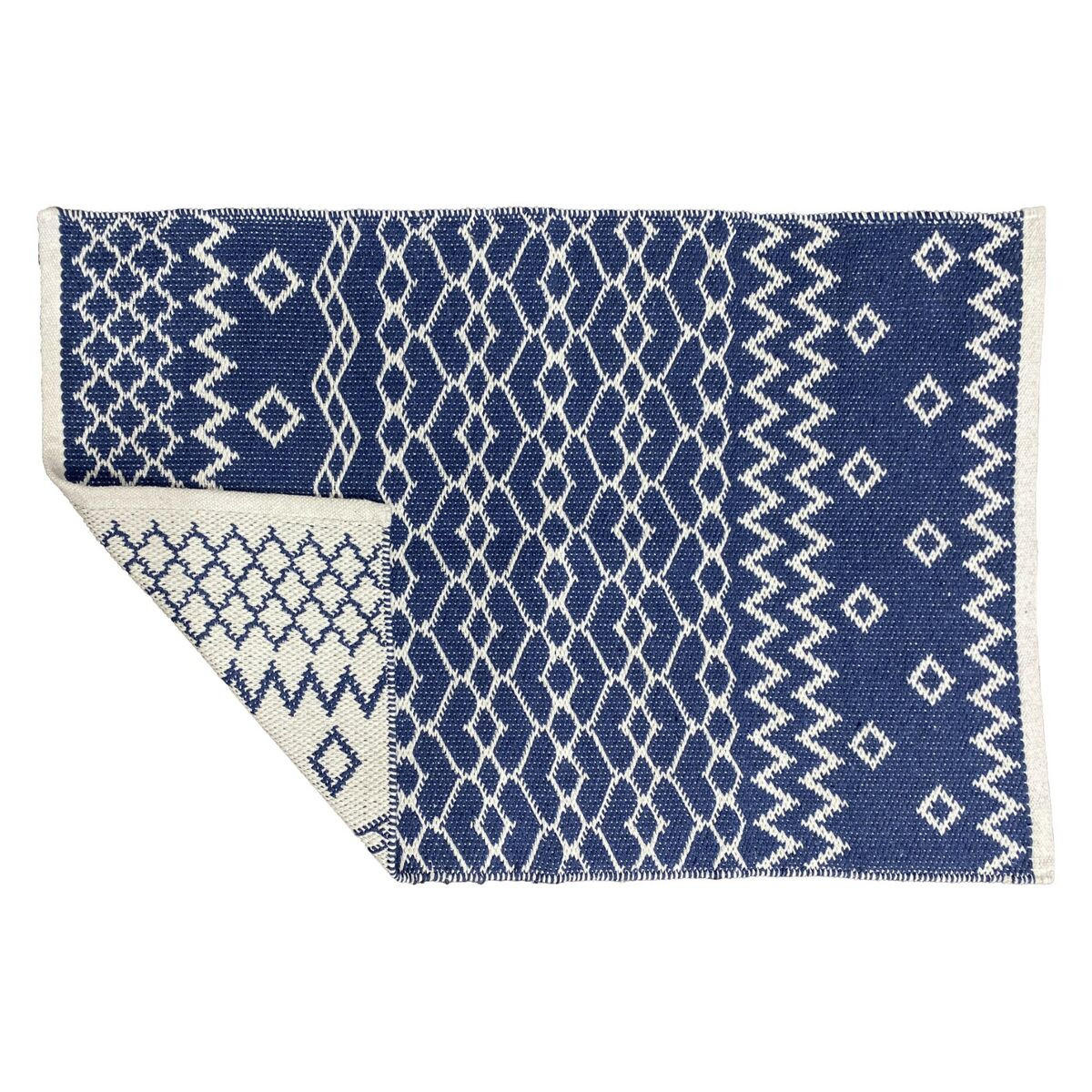 TEPPICH Blau Weiß Araber (120 x 180 x 1 cm) - Multicolor, Textil (120/180cm) - DKD Home Decor