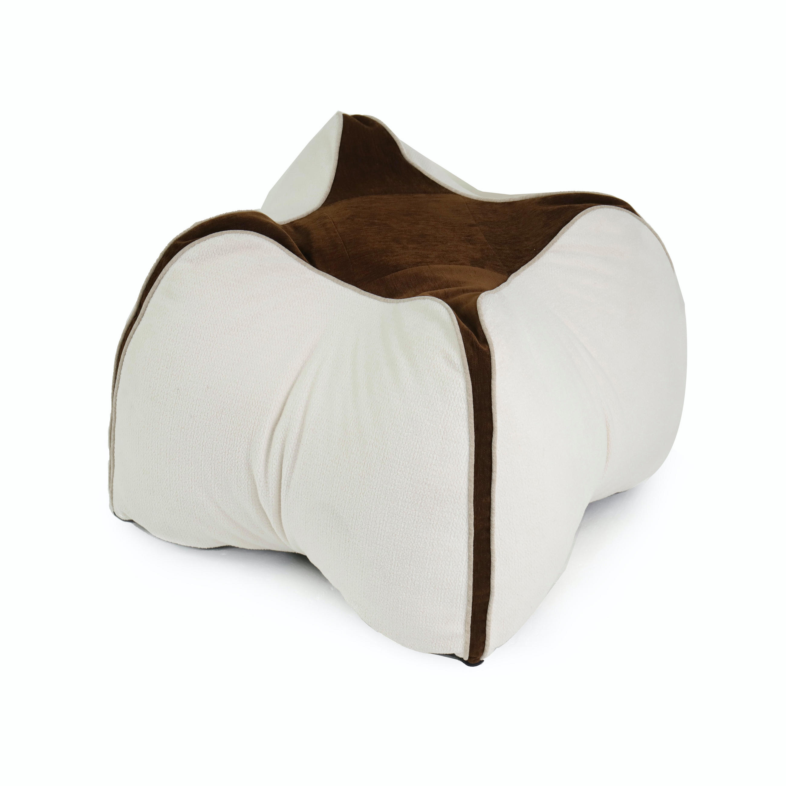 KISSEN Carambola Mehrere Funktionen - Beige/Braun, Textil (53/53cm) - Vercart
