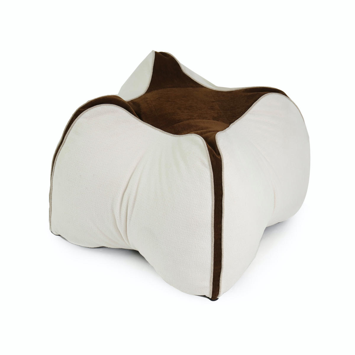 KISSEN Carambola Mehrere Funktionen - Beige/Braun, Textil (53/53cm) - Vercart