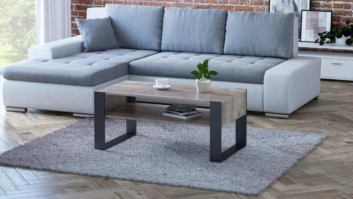 COUCHTISCH KAJA Grange Eiche 100/53,6/50 cm - Eichefarben, Holzwerkstoff (53.6/100/50cm) - Matkam Möbel