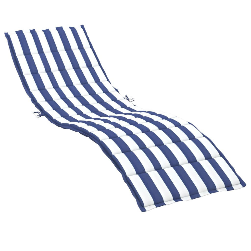 vidaXL Sonnenliegen-Auflage Blau 70x4x200 cm