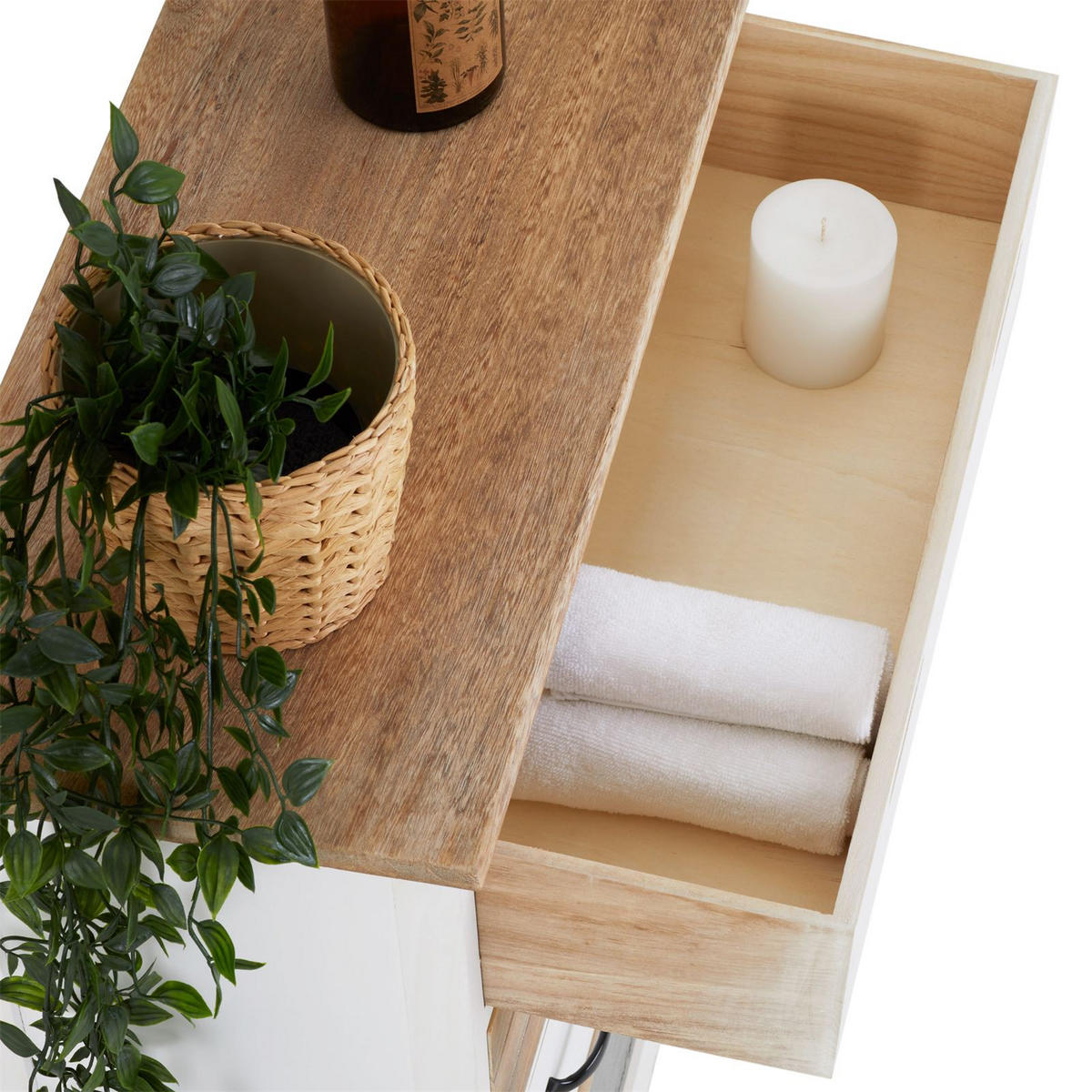 KOMMODE SALVA - Weiß, Holz (58/63/27cm) - CARO-Möbel