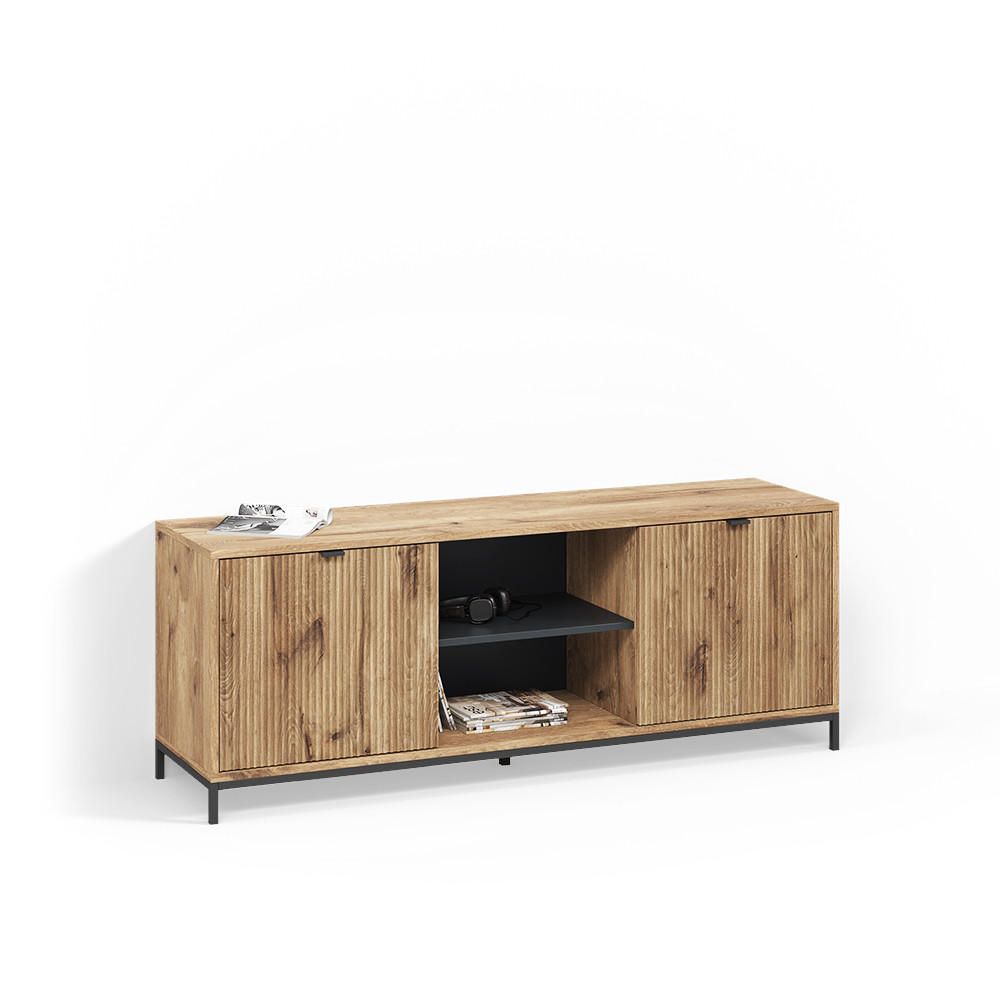 Livinity® LOWBOARD Aterno Dub Viking 150 x 60 cm se 2 dveřmi