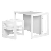 KINDERSITZGRUPPE 3in1 - Weiß, Holzwerkstoff (61/30/44cm) - Roba