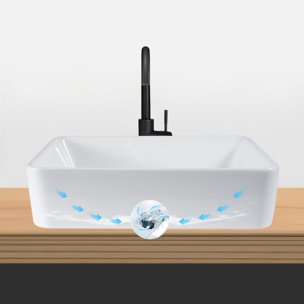 WASCHBECKEN Weiß 42/15/51 - Weiß, Keramik (42/15/51cm) - ZMH