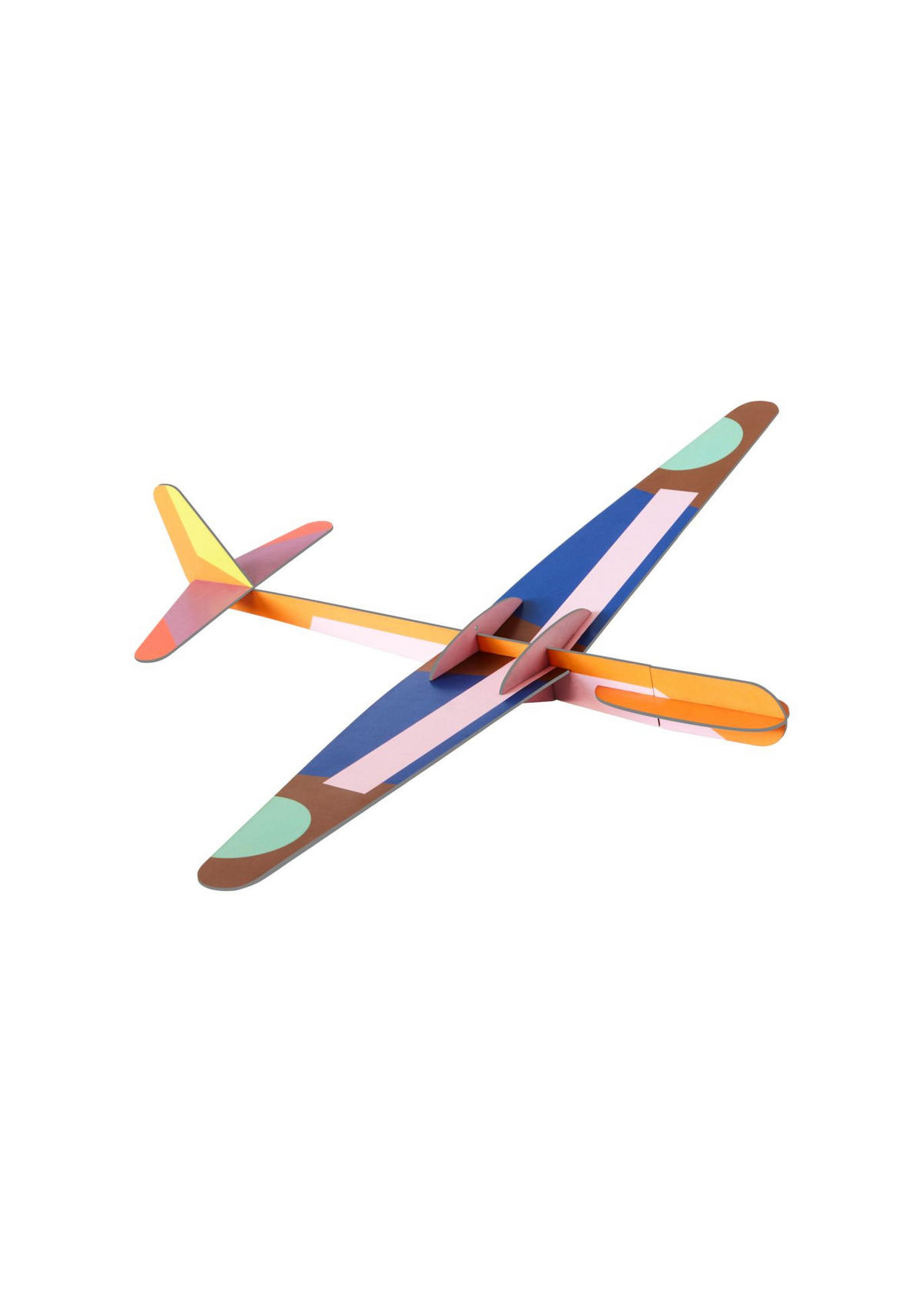 DEKOFIGUR Mobil Segelflugzeug 8/36.5 cm - Multicolor, Wellpappe (8/36.5/47cm) - KUNSTLOFT
