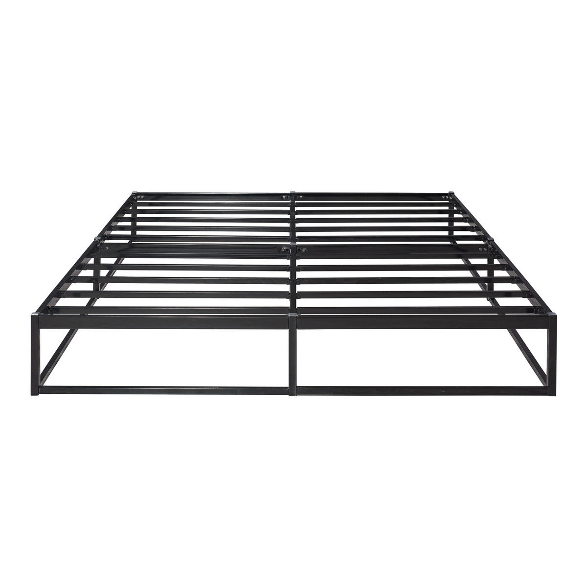 METALLBETT Trerunta - Schwarz, Metall (180/200cm) - [en.casa]