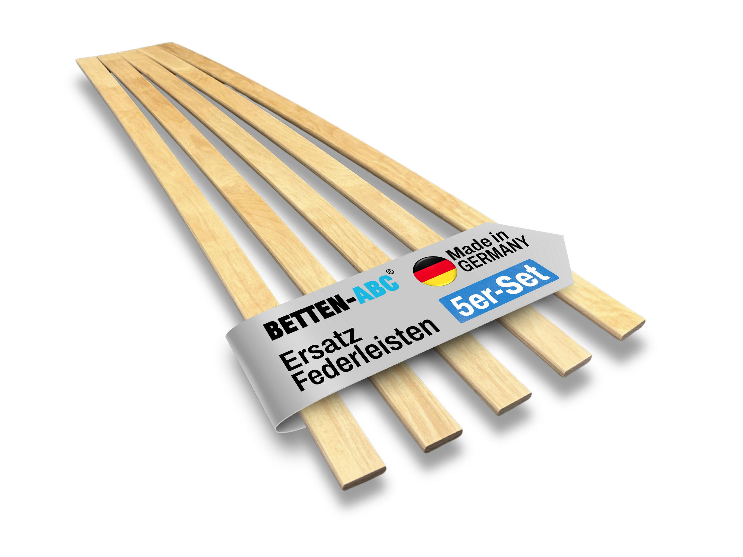 ERSATZ-FEDERHOLZLEISTEN aus Schichtholz im 5er Set passend für viele gängige Lattenroste - Eichefarben, Holz/Holzwerkstoff (3.4/90cm) - Betten-ABC