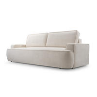 SOFA MONOS BEIGE Schlaffunktion Bouclé - Beige, Textil (248/94/110cm) - Luxkor24