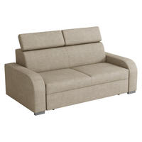 SOFA Oslo 3 - Silberfarben/Naturfarben, Holz/Kunststoff (200/85/100cm) - MIRJAN24