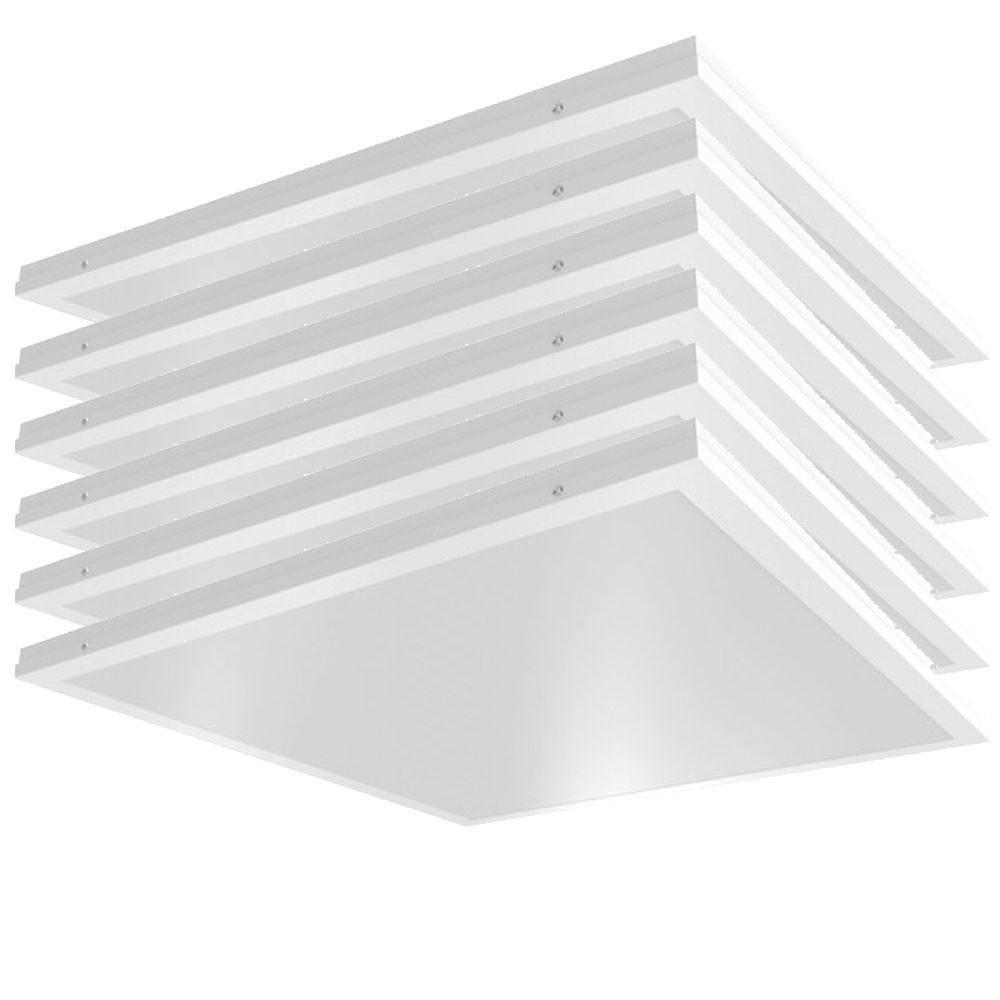 LED DECKENLEUCHTE Einbau Weiß - Weiß, Metall (59.5/59.5/3.3cm)