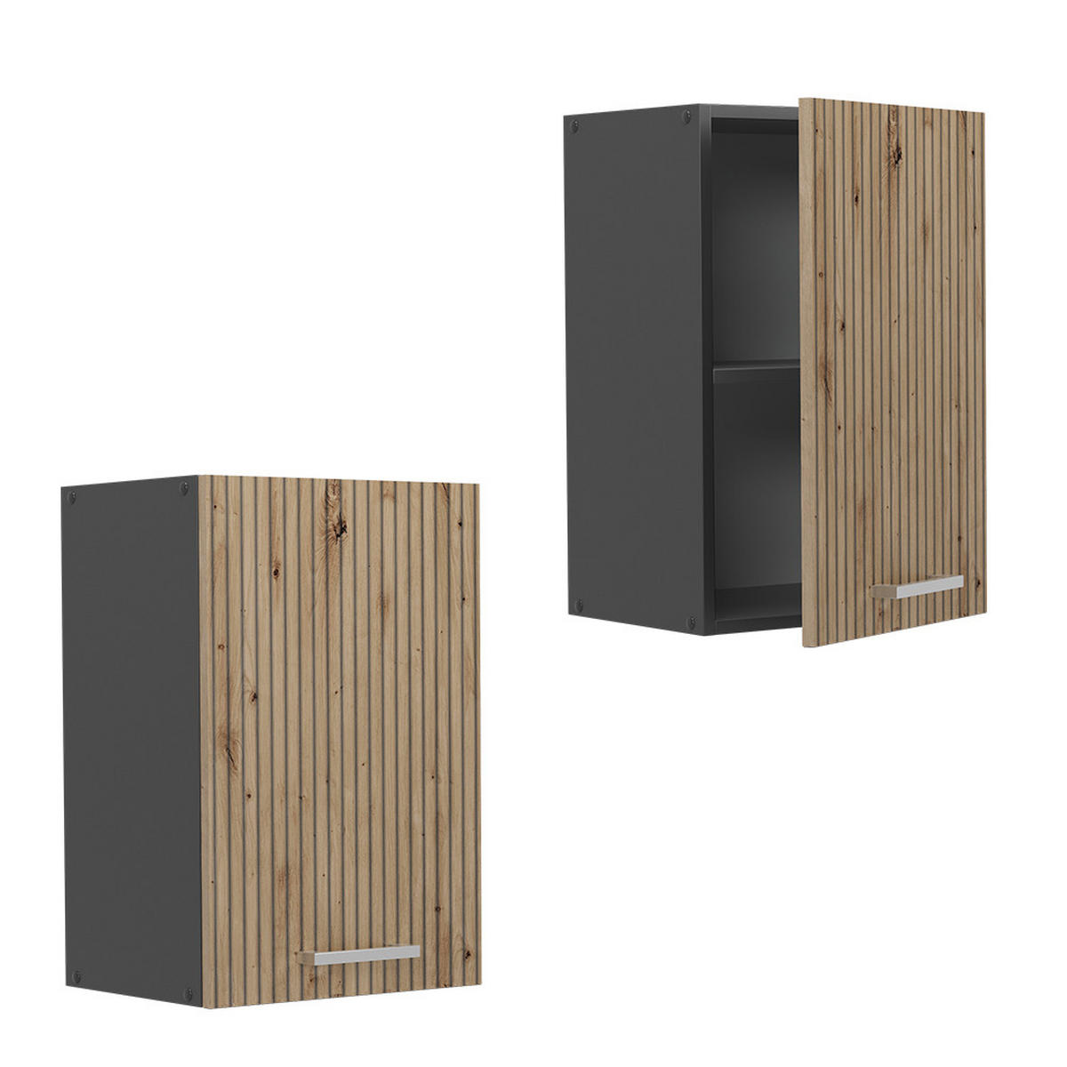 HÄNGESCHRANK R-Line Artisan-Eiche 40 cm - Anthrazit/Eiche Artisan, Holzwerkstoff (40/60/31cm) - Vicco
