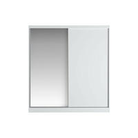 KLEIDERSCHRANK - 200.2 cm x 58.5 cm - Holz, Platte - Weiß OCHIRA - Weiß, Holz (200.2/215.6/58.5cm) - Vente-Unique