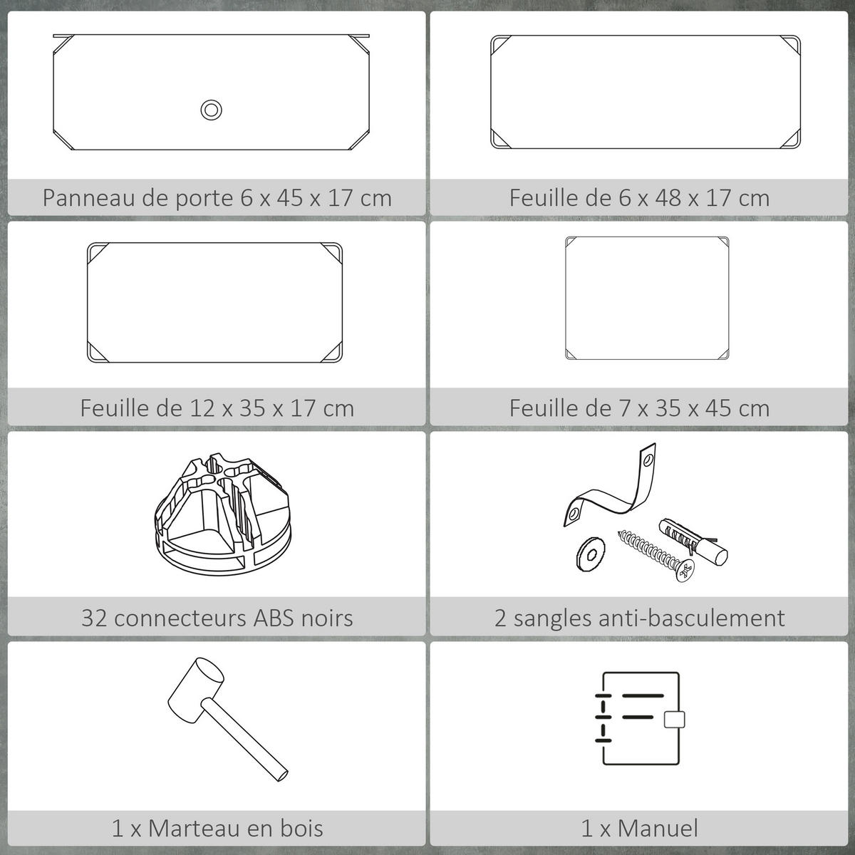 SCHUHSCHRANK Weiß 49/36,5/108 cm - Weiß, Kunststoff (49/108/36.5cm) - PANGIVO