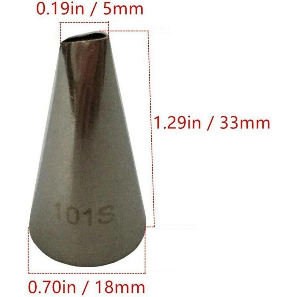 SPRITZTÜLLEN Set 5-teilig Edelstahl - Silberfarben, Metall (1.8/1.1/3.2cm)