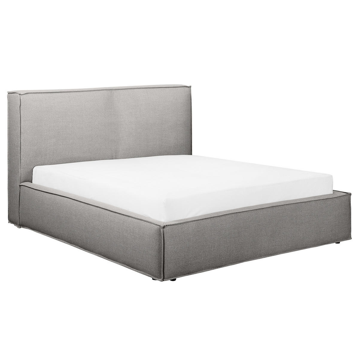 POLSTERBETT - Grau, Textil (140/200cm) - home24