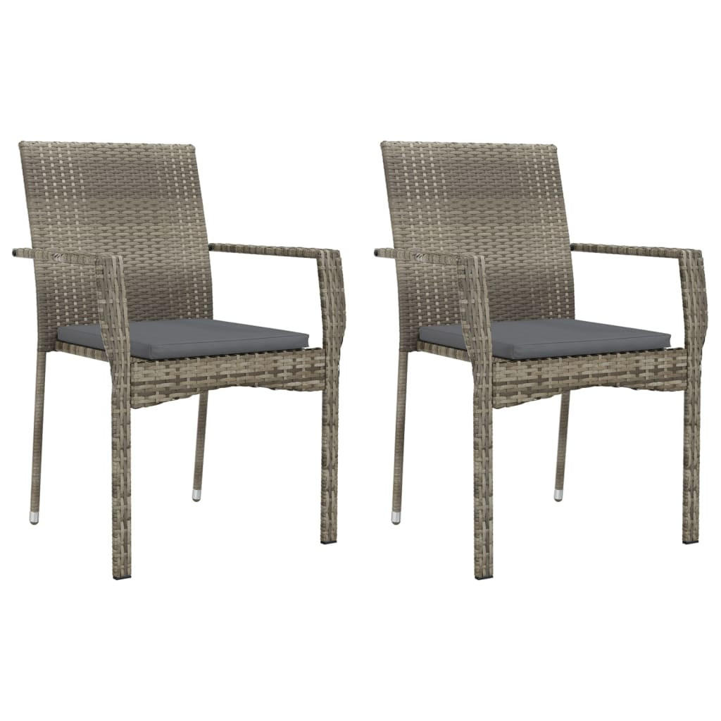 furnicato Gartenstühle Grau 59x88x53.5 cm