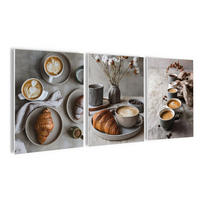 BILDERSET 3er-Set 30x40 cm Kaffee grau braun - Beige, Kunststoff (30/40cm) - artissimo