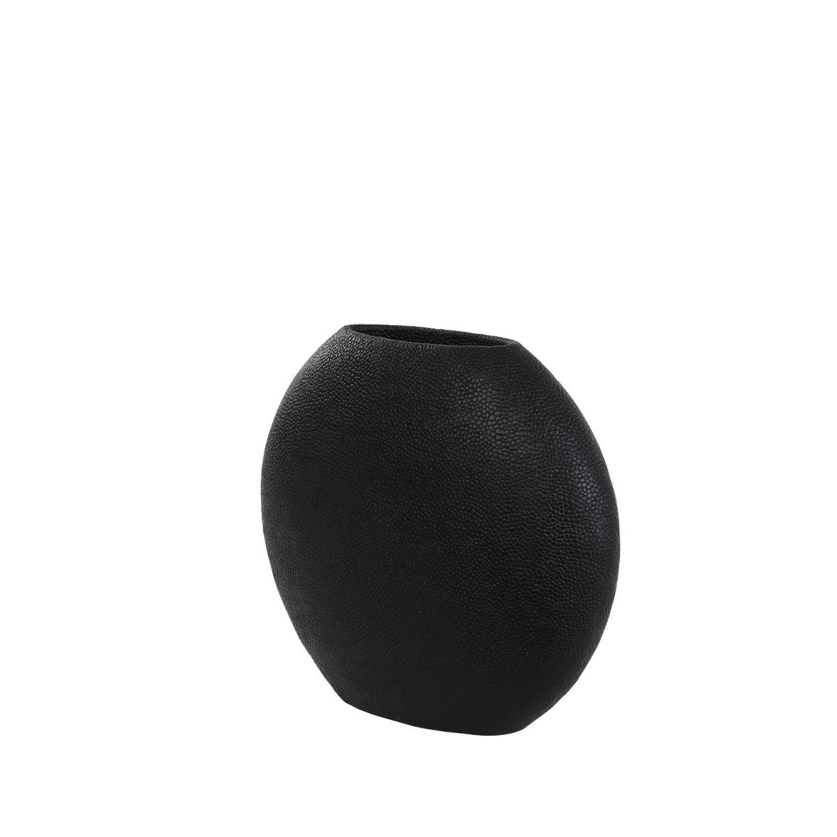 VASE Rayskin Schwarz 40/14/36 cm - Schwarz, Kunststoff (36cm) - Light & Living