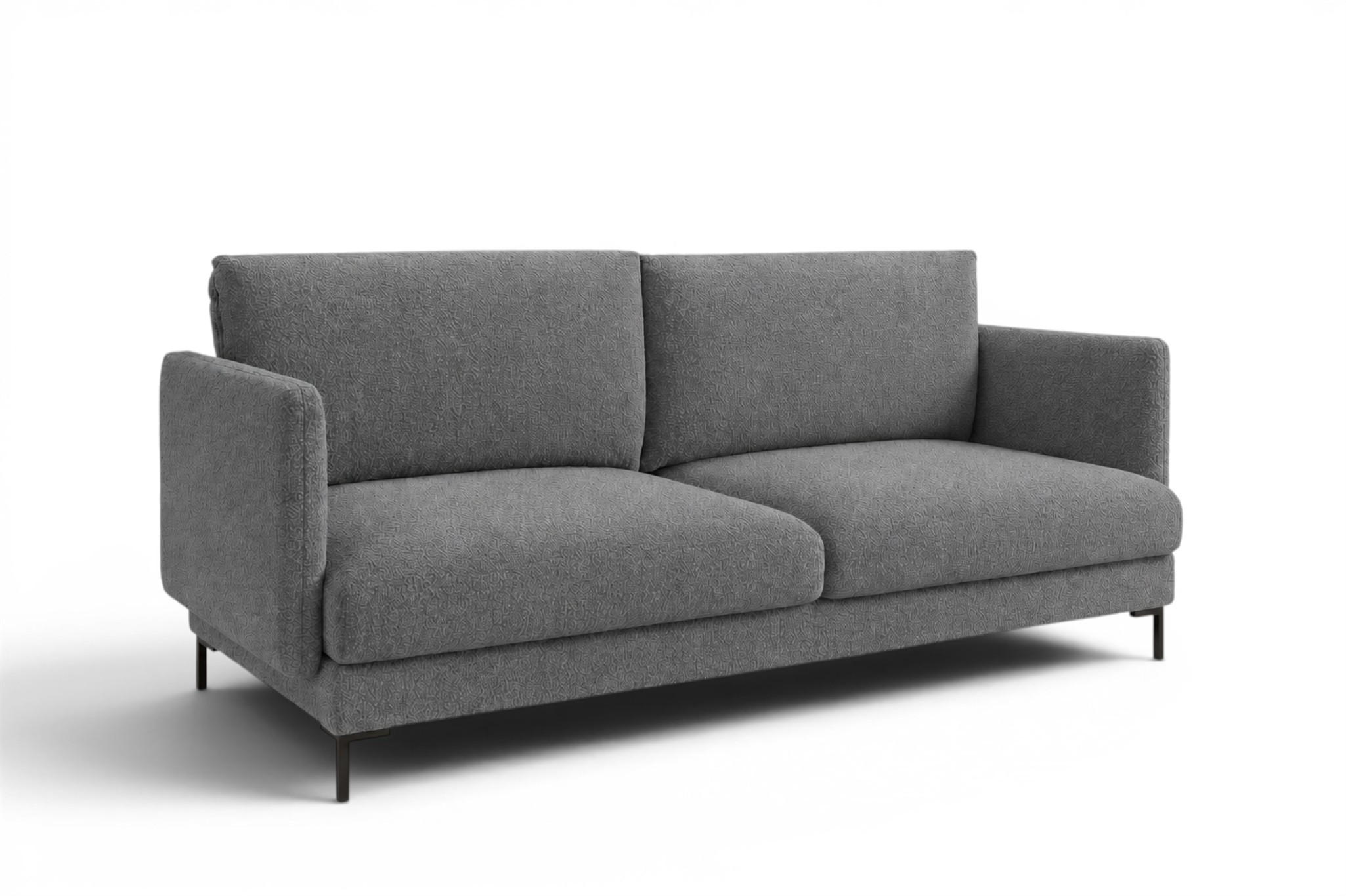 SOFA Helmer 3-sitzer In Stoff Baloo - Anthrazit, Holzwerkstoff/Textil (226/95/95cm) - Fun Möbel