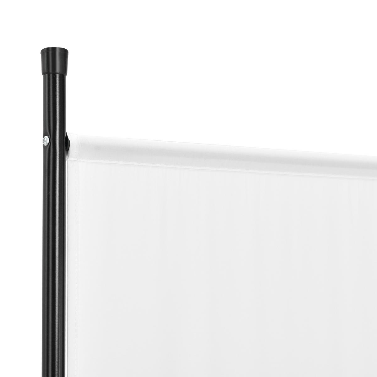 SICHTSCHUTZ Huesca - Weiß, Textil/Metall (200/2cm) - [en.casa]
