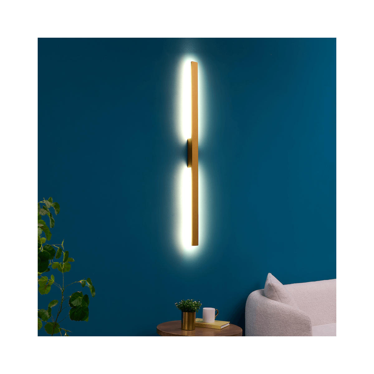 WANDLEUCHTE Sambai, Gold / Messing, 124cm - Goldfarben, Metall (5.2/124/124cm) - KOSILUM