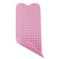 DUSCHMATTE Badewannenmatte 100/40 cm - Pink, Kunststoff (40/100cm) - Intirilife