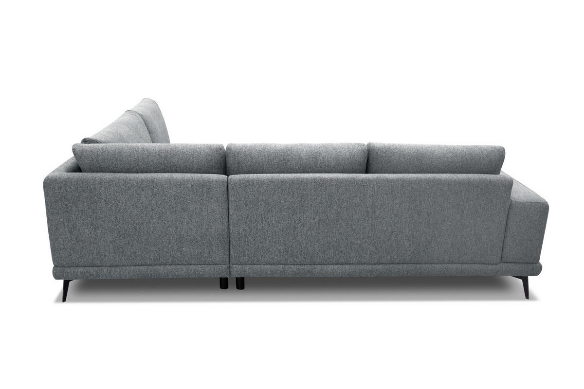ECKSOFA MEDIOLANE 5-Sitzer, grau - Grau, Holzwerkstoff/Textil (282/219cm) - Courtois Laville